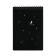 A5 sketchbook, 30 black sheets on the crest, "Moon", solid substrate, density 110 gr., Mix