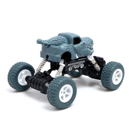 Dino radio -controlled jeep works on the battery, the color is blue-2