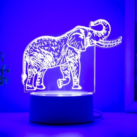 Light "Elephant" LED white 16x9.5x13 cm Risalux-5