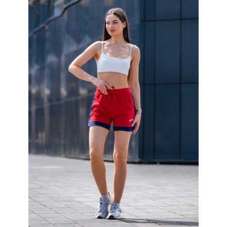 Women's shorts ise, size 48 cm, red color-11