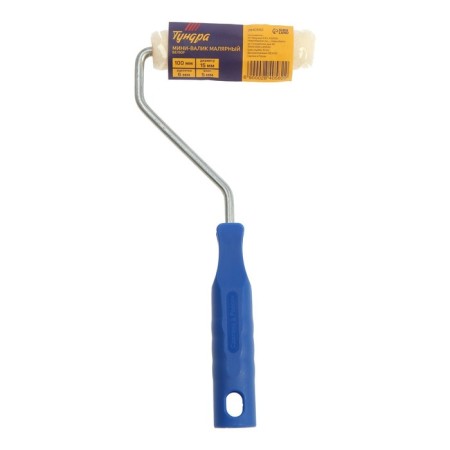 Mini-veil tundra, velor, 100 mm, handle d = 6 mm, d = 15 mm, pile 5 mm-5