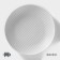 Porcelain plate Magistro line, d = 20.5 cm, white color