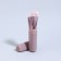 A set of makeup brushes, 5 objects, lilac color