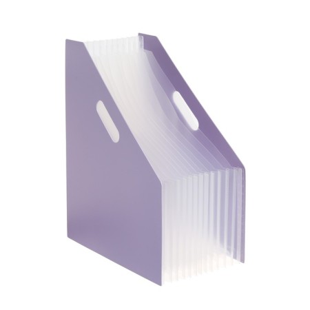 A4 vertical tray for A4, plastic, 12 departments, purple pastel-1