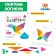 Magnetic tangram in the book "Logikum"