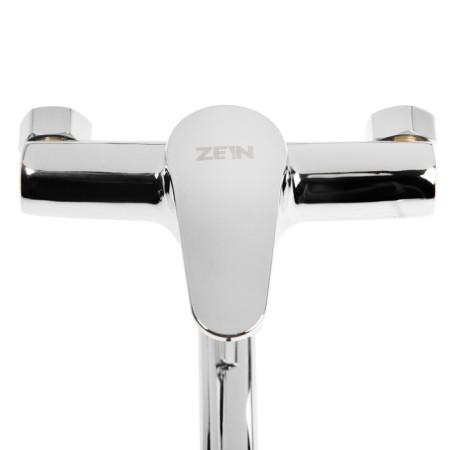 Bath mixer Zein ZC2049, pouring 40 cm, 35 mm cartridge, with shower set, chrome-5
