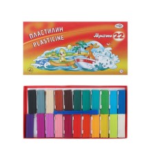 Plasticine 22 colors 440 g, 
