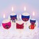 Candle for the cake "Happy Birthday!", 5 pieces, monster