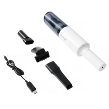 Vacuum cleaner car cartage, wireless, 3 nozzles, 120 watts, 12 V, white