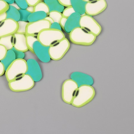 PVC Green Apple Decor for Creativity Set 20 grams 0.3x1.9x1.9 cm