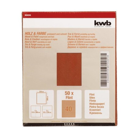 Folder paper KWB, K40, Paper, 230x280 mm, silicon carbide-1