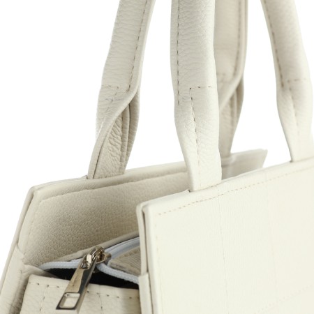 Textura touut bag, small size, white color-4