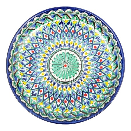 Largan Rishtan ceramics "Patterns", 28 cm, blue-1