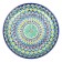 Largan Rishtan ceramics "Patterns", 28 cm, blue