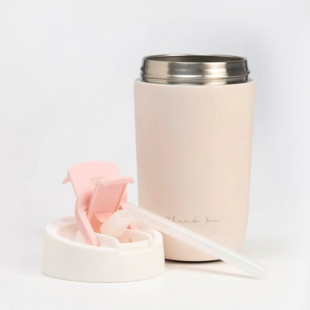 Thermal circle, 500 ml, SHOOL THK YOU, retains heat 6 hours, pink-1