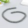 Beads for aromatherapy with the hole "Round. Ashes" d = 0.8 cm set 50 pcs +-5
