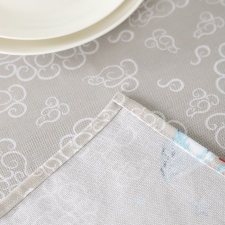 New Year. Tables of winter miracles (12C23) 145x145cm, morned 170g/m, HL100%-11