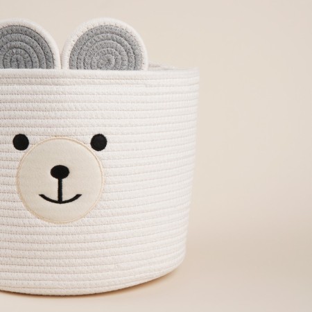 Basket for storage of manual weaving, cotton 29x29x26 cm-2