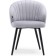 Stool on a metal frame Banbu metal/velor, black/gray 54x50x76 cm