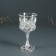Glass "pleasure" 12*6.5*6.5 cm, silver