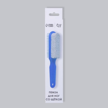 Pumza for pedicure, with a brush, bilateral, 15.5 cm, color mix-7