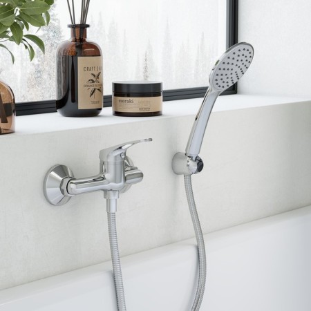 Santek shower mixer "Bus", with accessories, chrome-1