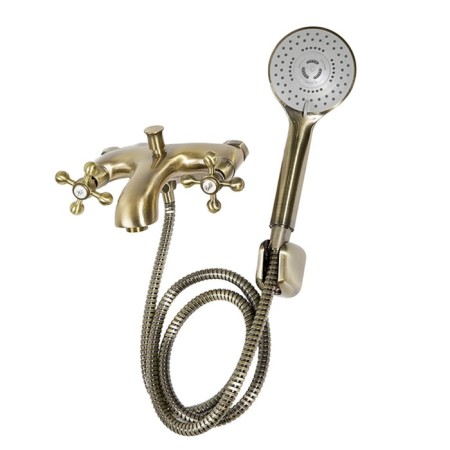 Bathe for the bathtub Haiba HB3119-4, two-wound, short spout, bronze-2