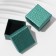 Gift box for a ring/earrings "" Animal print Simple, 5 × 5, green color