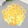 Sequins "circle in the ring" yellow set 30 g d = 2 cm