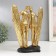 Polystone souvenir "Matter surfing" gold 26x23.5x12.5 cm