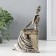 Souvenir Polystone "Girl on Stone" under bronze 12.5x5x17 cm