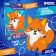 Set for creating a toy made of felt "foxes", with perforation and filler