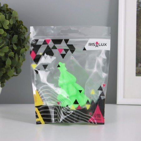 Nightlight "Christmas tree with a star" 2W Led Lr44 green 5x5x8cm-3