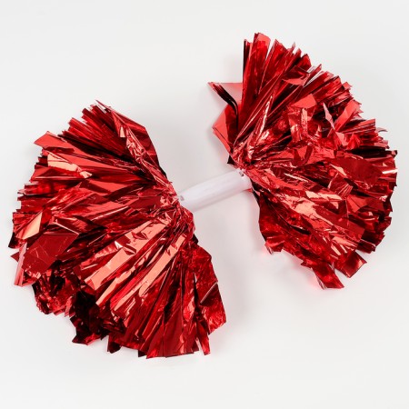 Pompom 1pc, red color, foil-3