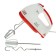 Mixer Sakura SA-6313R, manual, 150 watts, 7 speeds, white-red