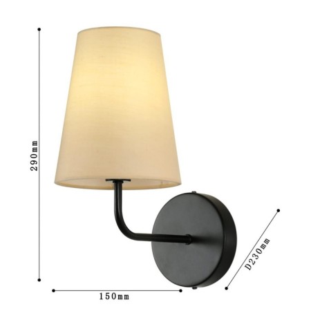 Wall lamp PFEFFERLING 150 mm, 230 mm, E14 40W-2