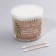 A set of cotton sticks, on a wooden basis, 7 cm, in a plastic organizer, 300 pcs