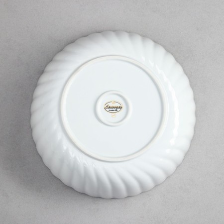 Carmen salad bowl, 3 l, gold stroke, porcelain, Iran-3