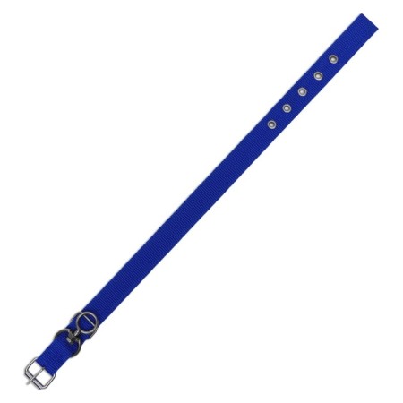 Two -layer collar with a swivel 58 x 3 cm, polyester, blue-4