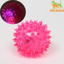 The ball glowing for dogs is medium, tpr, 5.5 cm, pink