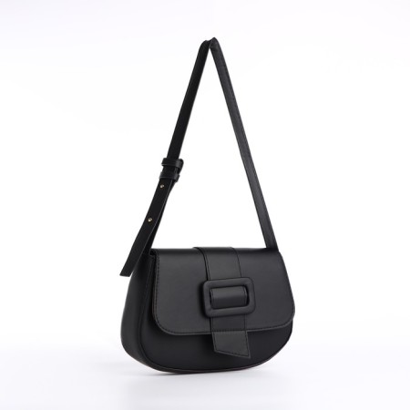 Women's bag on the shoulder, black color 25*16*6 cm-1