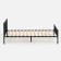 Metal collapsible bed with ORT. Osn Venus 900x1900 black