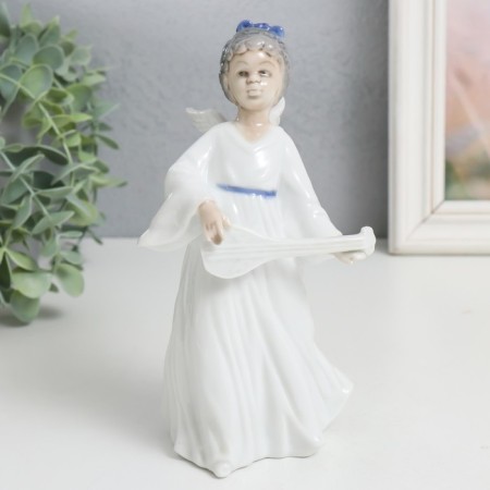 Souvenir Ceramics "Angel with lute" color 18.7x8x9 cm