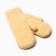 Women's mittens for claim Minaku smooth 22 cm mustard