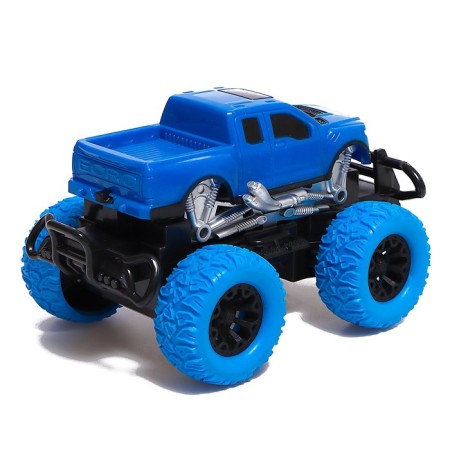 Radio controlled jeep Truck, scale 1:20, works on the battery, the color is blue-2