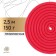 Racking for rhythmic gymnastics weighted Grace Dance, 2.5 m, Fuchsia color