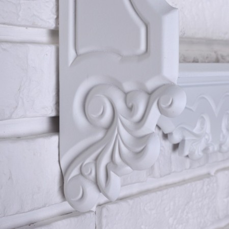 The shelf is hinged "Provence", three -tier, white, 49 × 13 × 49 cm-3