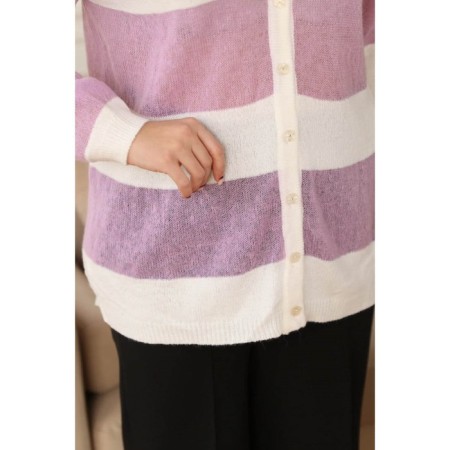 Cardigan female, size 52, white color-2