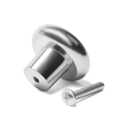 Handle button tundra RK101, color chrome with black insert-6