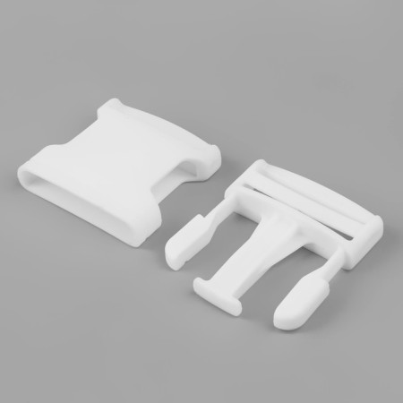 Fastex 38 mm, load up to 15 kg, 10 pcs, white color-2
